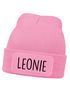 Kinder Beanie Mädchen personalisiert Wunschname Aufdruck Wintermütze Strickmütze Geschenkidee Winter Weihnachten Adventskalender SpecialMe®preview