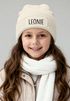 Kinder Beanie Mädchen personalisiert Wunschname Aufdruck Wintermütze Strickmütze Geschenkidee Winter Weihnachten Adventskalender SpecialMe®preview