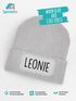 Kinder Beanie Mädchen personalisiert Wunschname Aufdruck Wintermütze Strickmütze Geschenkidee Winter Weihnachten Adventskalender SpecialMe®preview