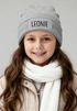 Kinder Beanie Mädchen personalisiert Wunschname Aufdruck Wintermütze Strickmütze Geschenkidee Winter Weihnachten Adventskalender SpecialMe®preview