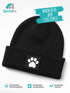 Kinder Beanie Mädchen Pfote Aufdruck Print Strickmütze Patch Geschenk für Tierfeunde SpecialMe®preview