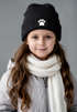 Kinder Beanie Mädchen Pfote Aufdruck Print Strickmütze Patch Geschenk für Tierfeunde SpecialMe®preview
