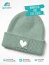 Kinder Beanie Mädchen Print Strickmütze Herz Aufdruck Geschenkidee Winter Weihnachten Advent SpecialMe®preview