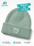 Kinder Beanie Mädchen Print Strickmütze Herz Aufdruck Geschenkidee Winter Weihnachten Advent SpecialMe®preview