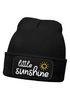 Kinder Beanie Mädchen Schriftzug Little Sunshine Patch Aufdruck Print Wintermütze Strickmütze SpecialMe®preview