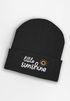 Kinder Beanie Mädchen Schriftzug Little Sunshine Patch Aufdruck Print Wintermütze Strickmütze SpecialMe®preview