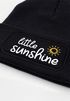 Kinder Beanie Mädchen Schriftzug Little Sunshine Patch Aufdruck Print Wintermütze Strickmütze SpecialMe®preview