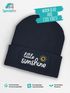 Kinder Beanie Mädchen Schriftzug Little Sunshine Patch Aufdruck Print Wintermütze Strickmütze SpecialMe®preview