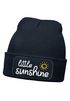 Kinder Beanie Mädchen Schriftzug Little Sunshine Patch Aufdruck Print Wintermütze Strickmütze SpecialMe®preview