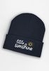 Kinder Beanie Mädchen Schriftzug Little Sunshine Patch Aufdruck Print Wintermütze Strickmütze SpecialMe®preview