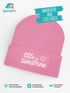 Kinder Beanie Mädchen Schriftzug Little Sunshine Patch Aufdruck Print Wintermütze Strickmütze SpecialMe®preview