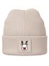 Kinder Beanie Mädchen Weihnachtsmotiv Rentier Aufdruck Print Strickmütze Wintermütze Moonworks®preview