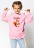 Kinder Hoodie Eichhörnchen personalisiert Kapuzenpullover mit Namen und Tiermotiv Geschenkidee Mädchen SpecialMe®preview