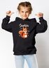 Kinder Hoodie Eichhörnchen personalisiert Kapuzenpullover mit Namen und Tiermotiv Geschenkidee Mädchen SpecialMe®preview