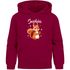 Kinder Hoodie Eichhörnchen personalisiert Kapuzenpullover mit Namen und Tiermotiv Geschenkidee Mädchen SpecialMe®preview