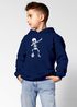 Kinder Hoodie Fußball Dabbing Skelett Jungen Sport Hobby Fußballverein Jungengeschenke Moonworks®preview