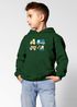 Kinder Hoodie Jungen Aufdruck Traktor Bagger Baustelle Fahrzeuge Jungengeschenke Moonworks®preview