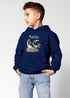 Kinder Hoodie Jungen Dino mit Namen personalisiert Dinosaurier T-Rex Aufdruck SpecialMe®preview