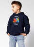 Kinder Hoodie Jungen Einschulung 2026 Gaming Print Geschenkidee Gamer Zocker Spruch Lustig Level Up Erste Klasse Moonworks®preview