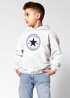 Kinder Hoodie Jungen Einschulung 2026 Stern Design Schulkind mit Wunschname personalisiert Jungengeschenke Schulstart Moonworks®preview