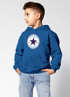 Kinder Hoodie Jungen Einschulung 2026 Stern Design Schulkind mit Wunschname personalisiert Jungengeschenke Schulstart Moonworks®preview