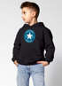 Kinder Hoodie Jungen Einschulung 2026 Stern personalisiert mit Name Geschenke zur Einschulung Moonworks®preview
