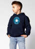 Kinder Hoodie Jungen Einschulung 2026 Stern personalisiert mit Name Geschenke zur Einschulung Moonworks®preview