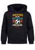 Kinder Hoodie Jungen Einschulung Spruch lustig Aufstieg in die erste Klasse personalisiert mit Schuljahr Jungengeschenke Moonworks®preview