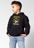 Kinder Hoodie Jungen Einschulung Spruch lustig Aufstieg in die erste Klasse personalisiert mit Schuljahr Jungengeschenke Moonworks®preview