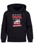 Kinder Hoodie Jungen Feuerwehr Papa Spruch Aufdruck lustig Jungengeschenke Moonworks®preview