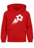 Kinder Hoodie Jungen Fußball Sport Kapuzenpulli Geschenke Junge Kinderkleidung Aufdruck Print Moonworks®preview