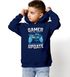 Kinder Hoodie Jungen Gaming Spruch lustig Gamer altern nicht Videospiel Konsole Jungengeschenke Moonworks®preview