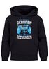 Kinder Hoodie Jungen Gaming Spruch lustig zum Zocken geboren zur Schule gezwungen Jungengeschenke Moonworks®preview