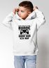 Kinder Hoodie Jungen Gaming Spruch Zocken lustig Jungengeschenke Computerspiele Moonworks®preview