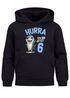Kinder Hoodie Jungen Geburtstag Hai – Hurra ich bin jetzt X – personalisierter Geburtstags Hoodie mit Alter Geschenkidee für Jungen, Kinder Pullover personalisiert SpecialMe®preview
