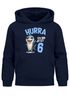 Kinder Hoodie Jungen Geburtstag Hai – Hurra ich bin jetzt X – personalisierter Geburtstags Hoodie mit Alter Geschenkidee für Jungen, Kinder Pullover personalisiert SpecialMe®preview