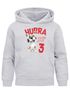 Kinder Hoodie Jungen Geburtstag Hund – Hurra ich bin jetzt X – personalisierter Geburtstags Hoodie mit Alter Geschenkidee für Jungen, Kinder Pullover personalisiert SpecialMe®preview