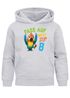 Kinder Hoodie Jungen Geburtstag Pass auf Welt Papagei personalisierter Geburtstags Hoodie mit Alter Geschenkidee für Jungen, Kinder Pullover personalisiert SpecialMe®preview