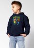 Kinder Hoodie Jungen Geburtstag Pass auf Welt Papagei personalisierter Geburtstags Hoodie mit Alter Geschenkidee für Jungen, Kinder Pullover personalisiert SpecialMe®preview