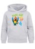 Kinder Hoodie Jungen Geburtstag Pass auf Welt Papagei personalisierter Geburtstags Hoodie mit Alter Geschenkidee für Jungen, Kinder Pullover personalisiert SpecialMe®preview