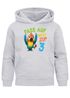 Kinder Hoodie Jungen Geburtstag Pass auf Welt Papagei personalisierter Geburtstags Hoodie mit Alter Geschenkidee für Jungen, Kinder Pullover personalisiert SpecialMe®preview