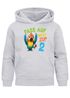 Kinder Hoodie Jungen Geburtstag Pass auf Welt Papagei personalisierter Geburtstags Hoodie mit Alter Geschenkidee für Jungen, Kinder Pullover personalisiert SpecialMe®preview