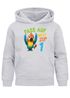 Kinder Hoodie Jungen Geburtstag Pass auf Welt Papagei personalisierter Geburtstags Hoodie mit Alter Geschenkidee für Jungen, Kinder Pullover personalisiert SpecialMe®preview