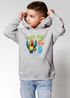 Kinder Hoodie Jungen Geburtstag Pass auf Welt Papagei personalisierter Geburtstags Hoodie mit Alter Geschenkidee für Jungen, Kinder Pullover personalisiert SpecialMe®preview