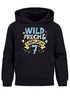 Kinder Hoodie Jungen Geschenk Geburtstag Alter Zahl 4-10 und Spruch Wild und Frech Moonworks®preview