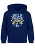 Kinder Hoodie Jungen Geschenk Geburtstag Alter Zahl 4-10 und Spruch Wild und Frech Moonworks®preview