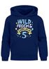 Kinder Hoodie Jungen Geschenk Geburtstag Alter Zahl 4-10 und Spruch Wild und Frech Moonworks®preview