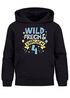 Kinder Hoodie Jungen Geschenk Geburtstag Alter Zahl 4-10 und Spruch Wild und Frech Moonworks®preview