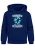 Kinder Hoodie Jungen Handball Sport Hobby Spruch Zur Schule gezwungen Geschenk Handballspieler Moonworks®preview