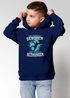 Kinder Hoodie Jungen Handball Sport Hobby Spruch Zur Schule gezwungen Geschenk Handballspieler Moonworks®preview